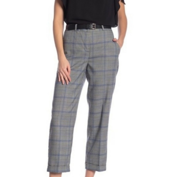 Vince Camuto Pants - Vince Camuto Plaid Pants Houndstooth Trouser